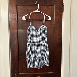 Abercrombie gingham romper size small